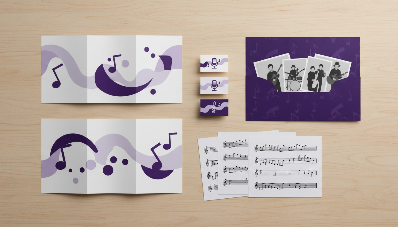 Broschüren drucken für Musiker: Die perfekte Künstlermappe gestalten & Portfolio drucken lassen