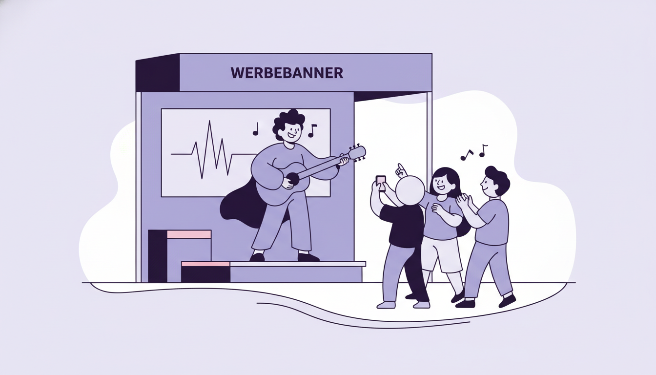Messestand Musiker & Werbebanner: So rockst du dein Event!